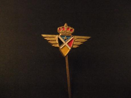 Sabena nationale luchtvaartmaatschappij van België ( basis in Brussels National Airport )logo met kroon